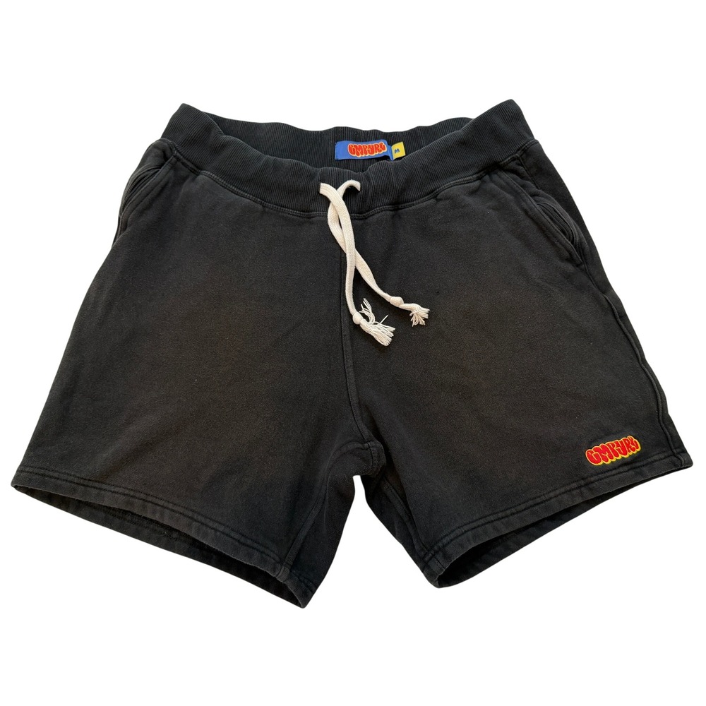 Empyre Mens Black Fleece Sweat Shorts Embroidered Logo Size Medium